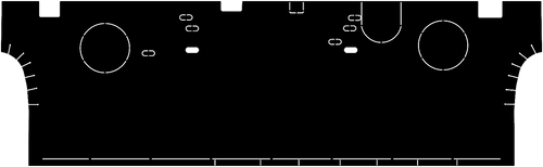 1968-1972 GM A-Body Coupe Seat/Trunk Divider Panel (ABS Plastic-No Insulation)