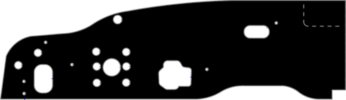 1963-1964 GM-B Body Firewall Insulator