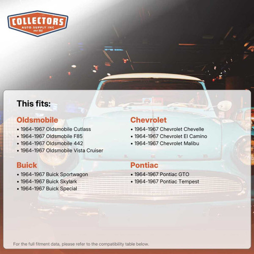 1964-67 GM A-Body & El Camino Firewall (Ultra High Def Rubber)