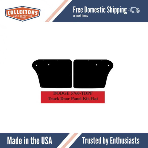 1957-1960 Dodge Truck Door Panel Set (ABS Plastic)(FLAT)