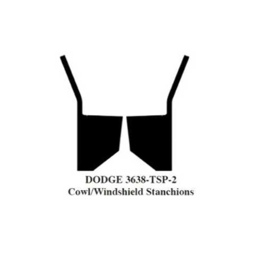 1936-1938 Dodge Truck 2nd Series Cowl/Windshield Stanchion Set STYLE 2(ABS Plastic) 1936-1938 Dodge Truck 2nd Series Cowl/Windshield Stanchion Set STYLE 2(ABS Plastic)