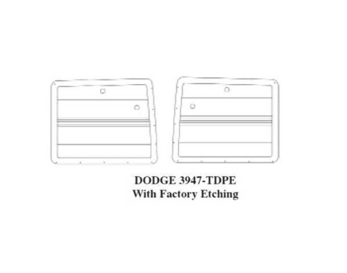1939-1947 Dodge Truck Door Panel Set (ABS Plastic) - EARLY