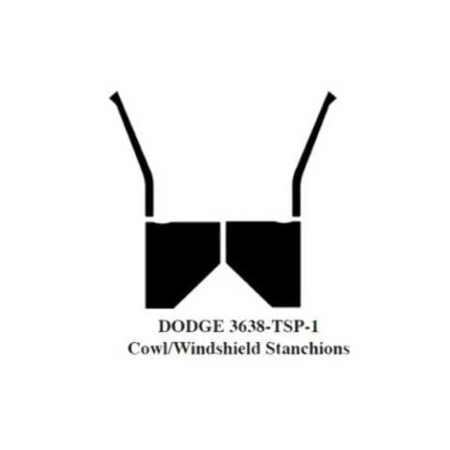1936-1938 Dodge Truck 2nd Series Cowl/Windshield Stanchion Set STYLE 1(ABS Plastic) 1936-1938 Dodge Truck 2nd Series Cowl/Windshield Stanchion Set STYLE 1(ABS Plastic)