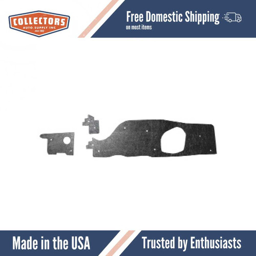 1970-74 Mopar E-Body Car Firewall Insulator with Heater..- Flat..- Fiberglass