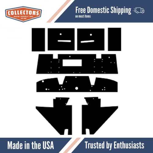 1955-1962 MG-A Coupe Kick Panel/Firewall Insulation Kit