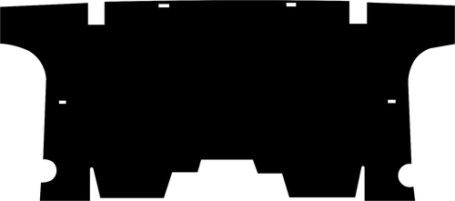 1969-70 Cougar Coupe Seat Divider/Insulated