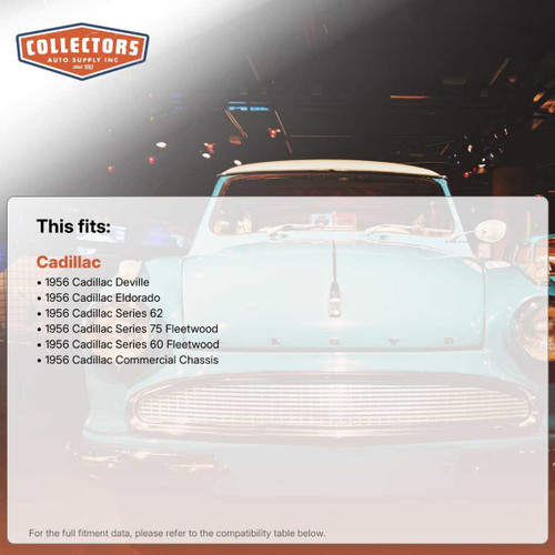 1956 Cadillac Firewall Insulator w/Cowl Cover, - 2 Piece, - Fiberglass