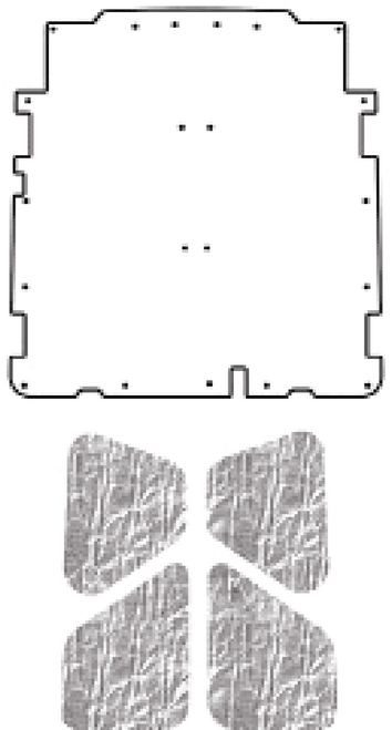 1966-69 Lincoln Continental Under Hood Cover-Smooth