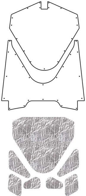 1956-57 Lincoln Mark II Under Hood Cover-Smooth