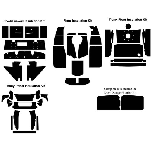 1955-1962 MG-A Roadster Complete Acoustic Kit 1955-1962 MG-A Roadster Complete Acoustic Kit