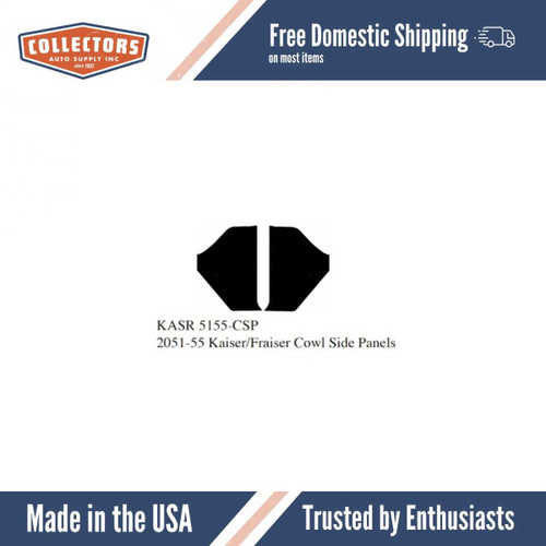 1951-55 Kaiser/Fraiser Kick Panel Set, (ABS Plastic)