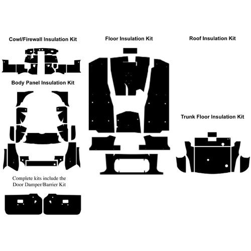 1962-1974 MG-B Roadster Complete Acoustic Kit 1962-1974 MG-B Roadster Complete Acoustic Kit