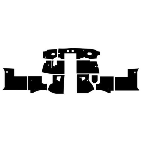 1962-1974 MG-B Roadster Kick Panel/Firewall Insulation Kit 1962-1974 MG-B Roadster Kick Panel/Firewall Insulation Kit