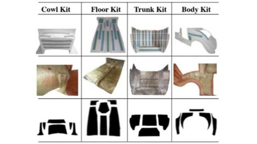 Complete Interior Insulation Kit for 1934 Streetbeast Cabriolet