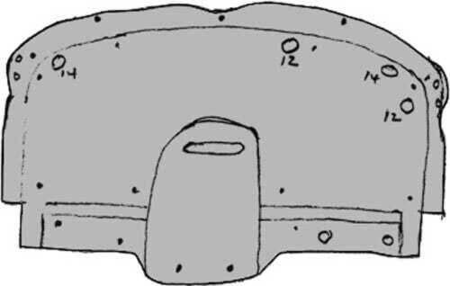 1932 Studebaker Dictator 8 Firewall Insulator