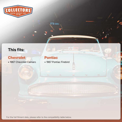 1967 Camaro/Firebird Heater Firewall Insulator(Ultra High Def. Rubber)   ..SMALL FUSE BOX