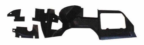 1969 Corvette Firewall Insulator (Ultra High Def. Rubber)..The Firewall has the Heater Cutout with the AC Perforated