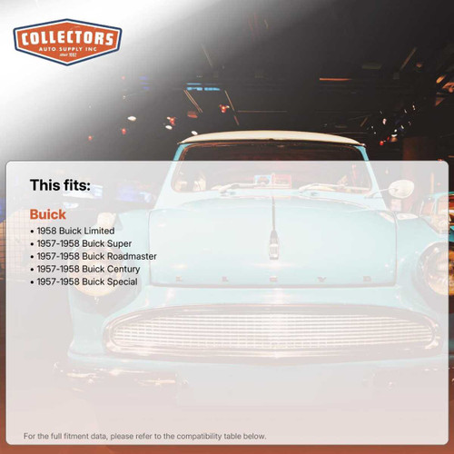 Firewall Insulation for 1957-1958 Buick Special