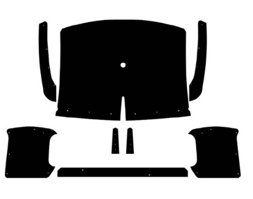 1957-1960 Dodge Small Window Truck Headliner with Quarter Panels (ABS Plastic)