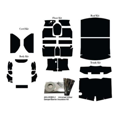 Insulation Sound Deadener Kit for 58-60 Rambler American Acoustishield Complete