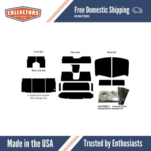 Insulation Sound Deadener Kit for 1948-1953 Dodge Truck Acoustishield Complete