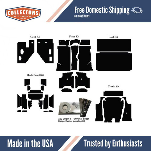 Insulation Sound Deadener Kit for 1960-1962 Ford Coupe Acoustishield Complete 913457