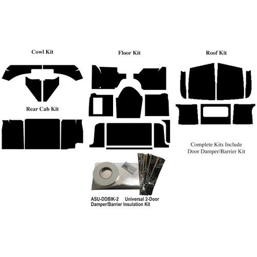 Insulation Sound Deadener Kit for 1954 Dodge Truck Acoustishield Complete