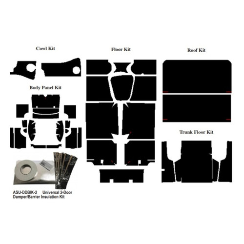 Insulation Sound Deadener Kit for 64-65 Ford Falcon Coupe Acoustishield Complete