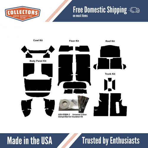 Insulation Sound Deadener Kit for 49-52 Styleline Coupe Acoustishield Complete