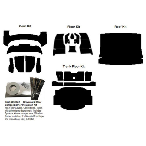 Insulation Sound Deadener Kit for 53-57 Corvette Coupe Acoustishield Complete Insulation Sound Deadener Kit for 53-57 Corvette Coupe Acoustishield Complete