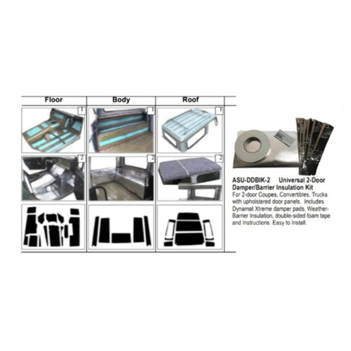 Insulation Sound Deadener Kit for 1971-80 International Acoustishield Complete