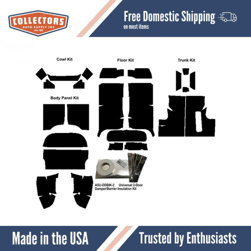 Insulation Sound Deadener Kit for 49-52 Chevrolet Styleline Convertible Complete