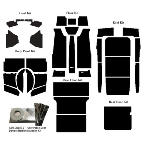 Insulation Sound Deadener Kit for 1940 Ford Panel Delivery Van Sedan Complete