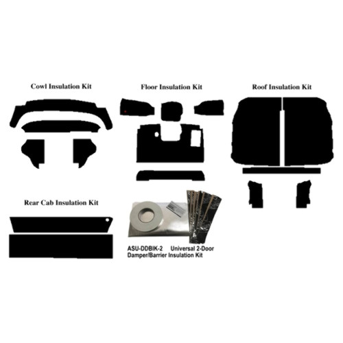 Insulation Sound Deadener Kit for 1957-1960 Ford Truck Acoustishield Complete