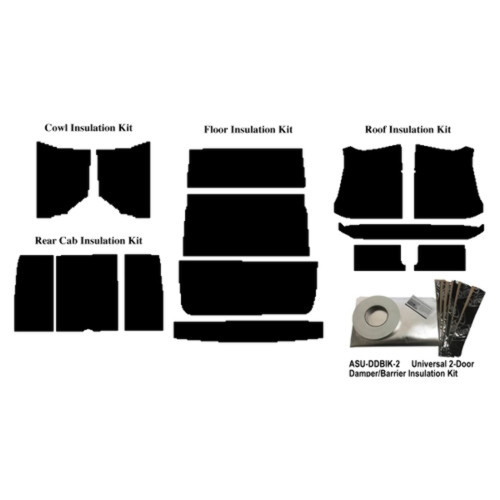 Insulation Sound Deadener Kit for 1940-1947 Ford Truck Acoustishield Complete