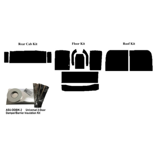 Insulation Sound Deadener Kit for 73-79 Truck Std Cab Acoustishield Complete