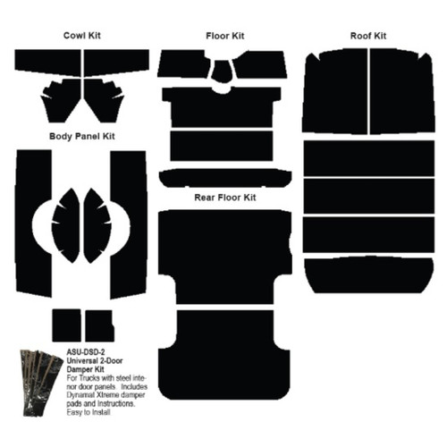 Insulation Sound Deadener Kit for 55-59 Chevy Suburban Acoustishield Complete Insulation Sound Deadener Kit for 55-59 Chevy Suburban Acoustishield Complete