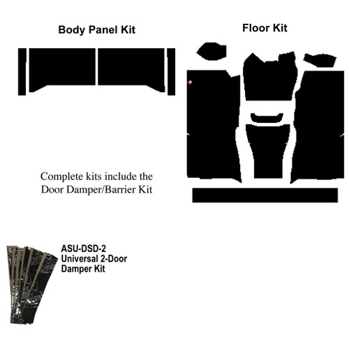 Insulation Sound Deadener Kit for 1960-66 Chevrolet Truck Acoustishield Complete