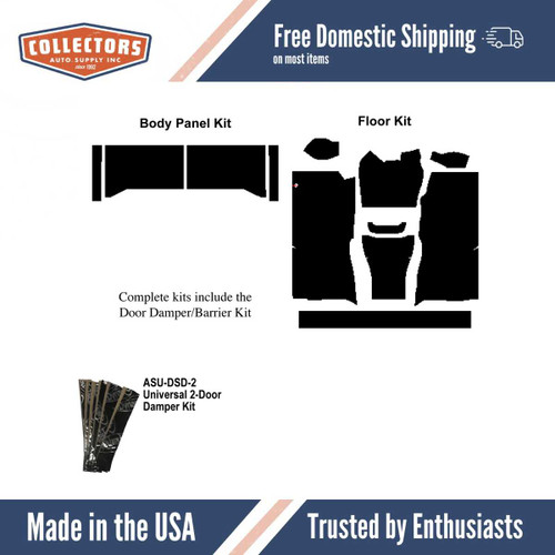 Insulation Sound Deadener Kit for 1960-1966 Chevrolet Truck Acoustishield Floor