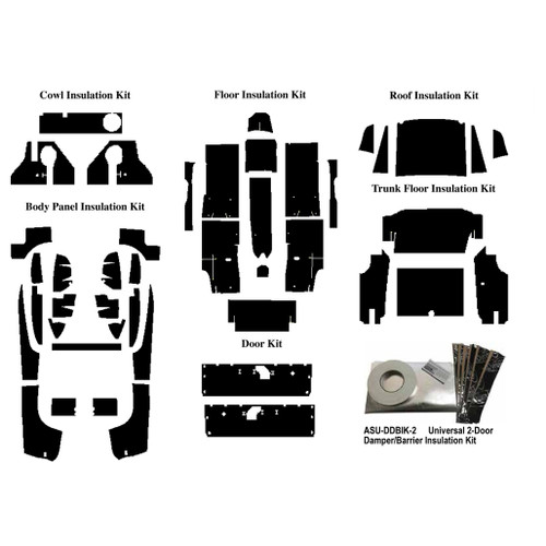 Insulation Sound Deadener Kit for 69-70 Mustang Fastback Acoustishield Complete