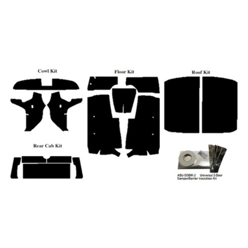 Insulation Sound Deadener Kit for 1957-58 Ford Ranchero Acoustishield Complete