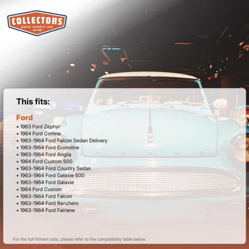 Insulation Sound Deadener Kit for 1963-1964 Ford Sedan Acoustishield Complete