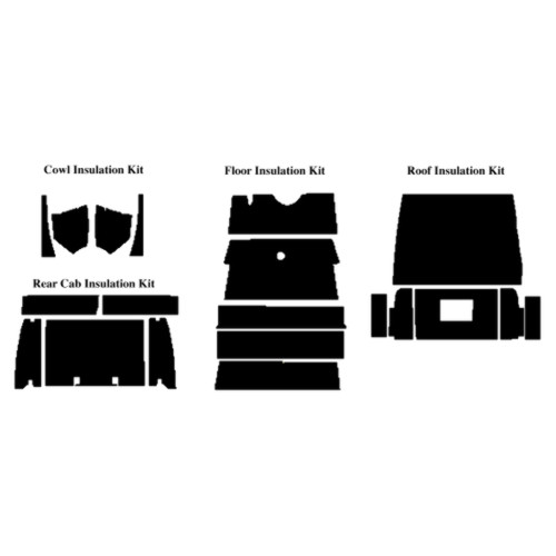Insulation Sound Deadener Kit for 1928-1929 Ford Model A Closed Cab Complete Kit Insulation Sound Deadener Kit for 1928-1929 Ford Model A Closed Cab Complete Kit