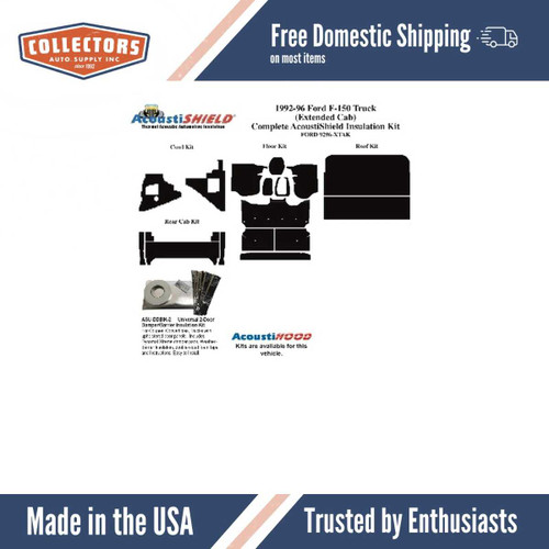 Kick Panel Insulation Kit for 92-96 Truck Super Crew Cab Cowl