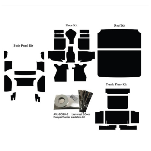 Insulation Sound Deadener Kit for 1965 Ford Coupe Acoustishield Complete