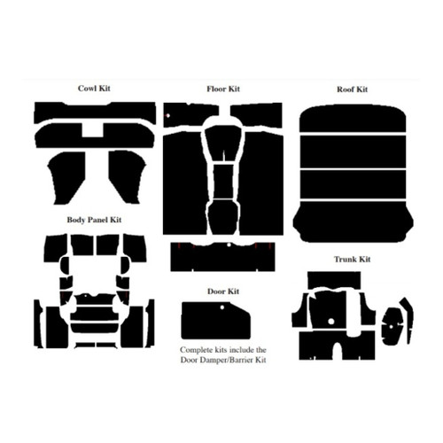 Insulation Sound Deadener Kit for 59 Edsel Ranger Coupe Acoustishield Complete