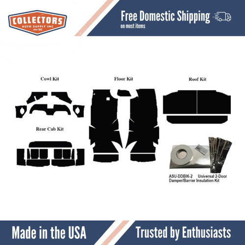 Insulation Sound Deadener Kit for 59-60 Chevy El Camino Acoustishield Complete