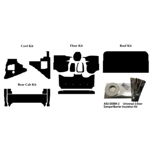 Insulation Sound Deadener Kit for 92-96 Truck Std Cab Acoustishield Complete
