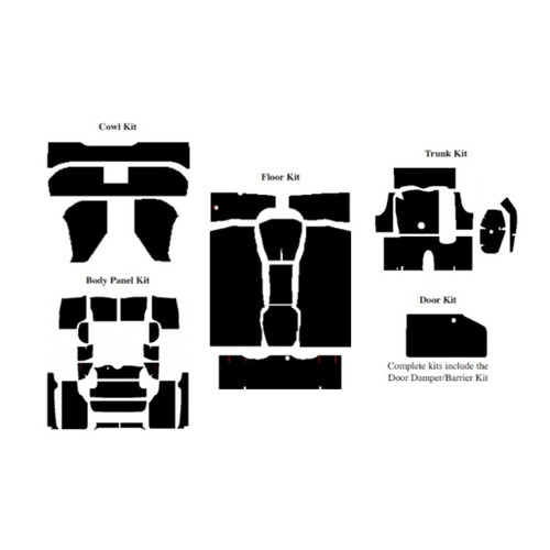 Insulation Sound Deadener Kit for 1959 Edsel Convertible Acoustishield Complete