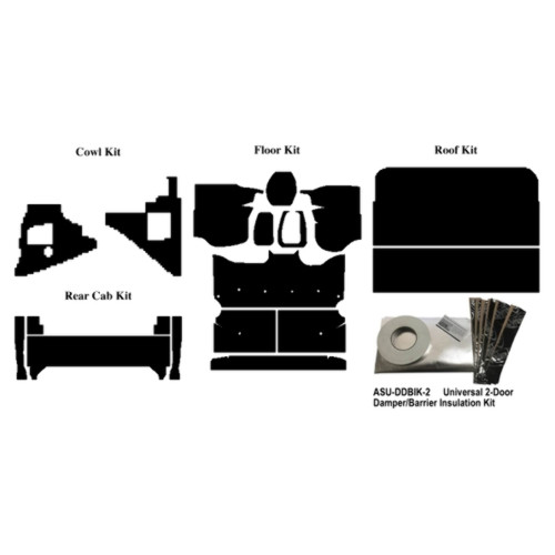 Insulation Sound Deadener Kit for 92-96 Ford Truck Extended Cab Pickup Complete